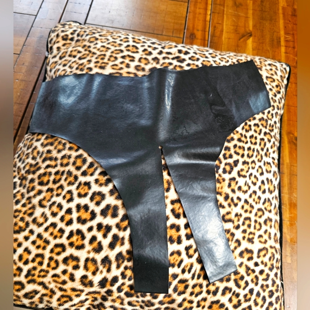 Crotchless 100% Real Latex Underwear